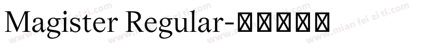 Magister Regular字体转换